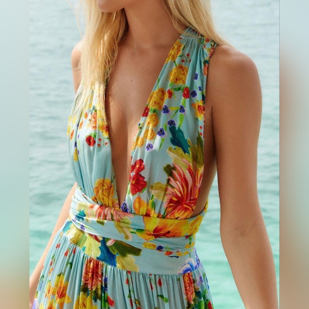 Agua Bendita Florence bouk wide leg jumpsuit large - Picture 9 of 14